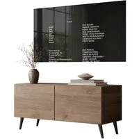 Lookway TV-Schrank COLGANTE Nussbaum 100 auf Beinen