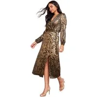 Friends Like These Midikleid Friends Like These Midikleid mit Animalprint (1-tlg)