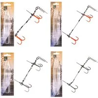 Zite Drillingshaken Shallow Rig Screw-In Hechtsysteme Set Gummifische Raubfischangeln