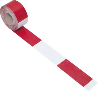 KS Tools Folien-Absperrband rot-weiss schraffiert rot/weiß - 917.3899