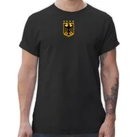 Shirtracer T-Shirt Deutschland Wappen, Germany, Bundesadler, Deutschland Adler 2026 Fussball WM Fanartikel