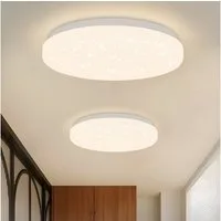 Nettlife LED Deckenleuchte Sternenhimmel Kinderzimmer 15W 21cm 3000K/4000K Weiß Deckenlampe, LED fest integriert, Kinderzimmer Deckenleuchte