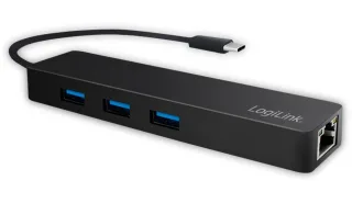 LOGILINK USB3.1 Typ-C Hub UA0313, 3x USB-A, RJ-45