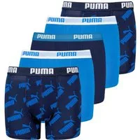 PUMA BODYWEAR Boxershorts (5er-Pack) mit umlaufendem Puma-Logo am Bund