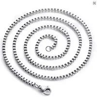 Ware aus aller Welt Edelstahlkette Venezianerkette 2,5mm Goldfarben Edelstahlfarben Schwarz 45 50 55 60cm (1-tlg), Hochwertiger Edelstahl: Robust, langlebig und farbbeständig