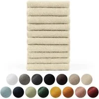 Blumtal Gästehandtücher Premium 10er Set Gästehandtücher rechteckig 30x50cm, Frottee (10-St), Handtücher Set, 100% Baumwolle
