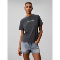 Calvin Klein Jeans T-Shirt Rundhalsausschnitt, Regular Fit, reine Baumwolle