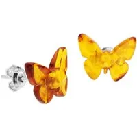 OSTSEE-SCHMUCK Paar Ohrstecker Ostsee-Schmuck Ohrstecker Schmetterling Ohrstecker Schmetterling (2-tlg)