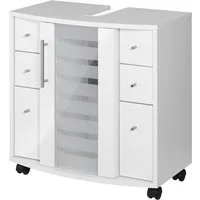 welltime Waschbeckenunterschrank Jaca Breite 60 cm, mit hochglänzenden Fronten