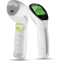 pulox Infrarot-Fieberthermometer 2-in-1 Stirn- & Oberflächen-Thermometer - Weiß/Grün