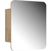 Vicco Badezimmerspiegelschrank Zino, Goldkraft Eiche, 60 x 50 cm mit Regalen (1-St)