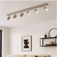 GLOBO LIGHTING Deckenleuchte, Leuchtmittel nicht inklusive, Deckenleuchte Deckenlampe Wohnzimmerlampe Metall sandfarben