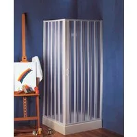 Forte Italy Eckdusche Bari, BxT: 80x80 cm, Kunststoff, extra großer Einstieg, im Faltsystem