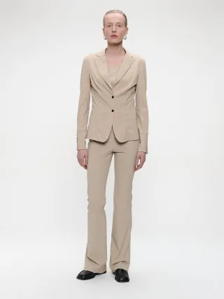 Jane Lushka - Blazer Roma easy wear Technical Jersey sand - Gr. - XS