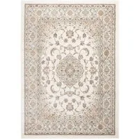 Mazovia Orientteppich Oriente Teppich - Traditioneller Teppich Orient Creme Ivory, 120 x 170 cm, Geeignet für Fußbodenheizung, Pflegeleicht, Wohnzimmerteppich