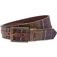 Barbour Ledergürtel Wendegürtel Tartan