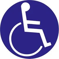 Hermann Schütz Aufkleber Hermann Schütz Aufkleber Behinderten-Symbol blau Ø