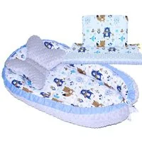 Primawela Bettnestchen Baby MINKY Nestchen Kokon Kuschelnest Kissen Decke Schmetterlingkissen