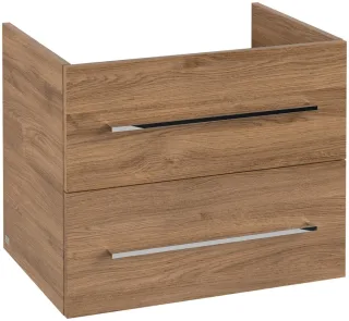 Villeroy & Boch Avento Waschbeckenunterschrank, 2 Auszüge, 626 x 514 x 452 mm, Kansas Oak A89000RH