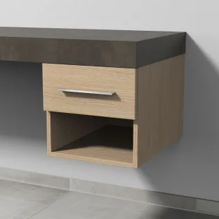 Sanipa Anbau-/Solitärschrank 2morrow (G1350) 340x350x520 Eiche-Nordic, G135048 G135048