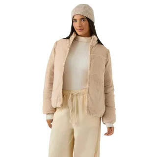 Reebok - Steppjacke für Damen, wendbar (Haferflocken)
