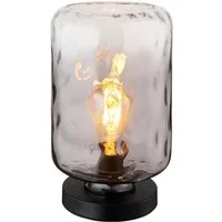 GLOBO LIGHTING Tischleuchte DARINA, ohne Leuchtmittel, Tischlampe/schwarz/Wohnzimmer/Schlafzimmer