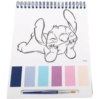 Lilo & Stitch Malblock mit Wasserfarben und Pinsel
