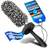 Loco Bird Felgenbürste Mikrofaser Auto - schonende Reinigung für alle Autofelgen, (1-tlg), - Car Wash Set, Auto Bürste, Microfaser Felgen Bürste Alufelgen