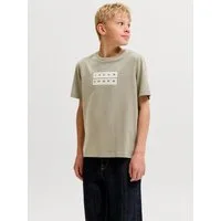 Jack & Jones Junior Rundhalsshirt JCOFUSION DOTS PRINT TEE SS CN JNR Baumwolle, normal geschnitten
