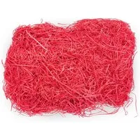 NaDeco Bastelnaturmaterial Ostergras aus Rattan-Stroh in Rot, verpackt mit 100g Holzwolle