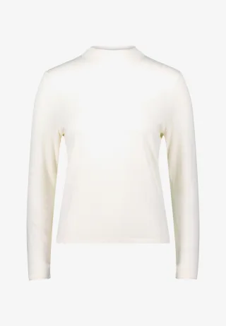 zero - Feinstrickpullover mit hohem Kragen eggnog - Gr. - 36