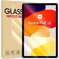 Numerva Schutzfolie Panzer Folie Echt Glas für Xiaomi Redmi Pad SE, (Schutzfolie, 1x Schutzfolie 2x Reinigungstücher), Tablet Display Schutzglas Folie Echt Glas Folie 9H