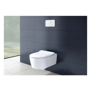 Villeroy & Boch Avento Combi-Pack 5656RS01 weiß, spülrandlos, mit WC-Sitz 9M87S1