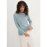 bonprix Langarmshirt bequeme Passform, Langarm, für Alltag, aus reiner Baumwolle