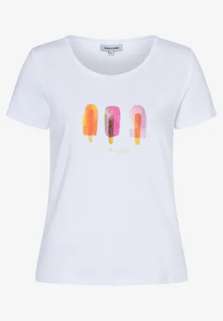 MORE & MORE - T-Shirt mit Eis weiß - Gr. - 36