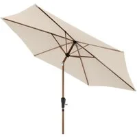 doppler® Sonnenschirm Doppler LIFE Lift ø 305 cm rund Woodstyle Mittelmastschirm Holz