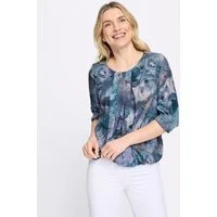 Sieh an! Klassische Bluse Schlupfbluse 3/4-Arm