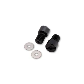 1 Paar Highsider Lenkeradapter für diverse Yamaha Originallenker, Aluminium, schwarz M16 auf M6