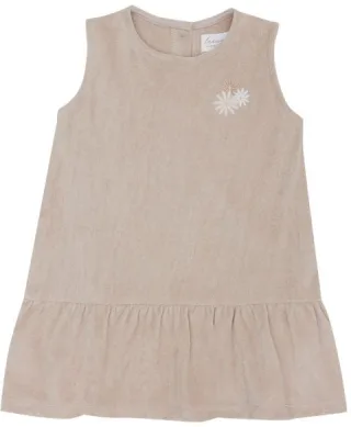 Leevje Frottee Kleid 'Flowers' Dusty Rose 74/80 dusty rose
