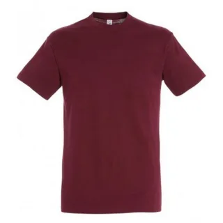 SOLS Herren Regent T-Shirt mit kurzen Ärmeln (Burgund)