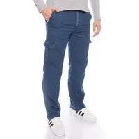 Kendindza Collection Cargohose Herren Thermohose Jeans Cargohose Dehnbund Winter Cargo Hose gefüttert Arbeitshose Bundhose Stretch Bund