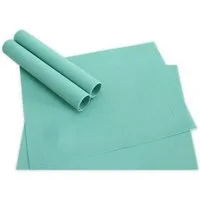 matches21 HOME & HOBBY Platzset Tischsets BORDA 4er Set Mint-grün als Tischuntersetzer, (4-St), Abwaschbare Platzsets als Tischunterlagen für Ess-Tisch Tisch-Deko