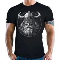 LOBO NEGRO® T-Shirt für Wikinger Nordmann Keltic Fans: X-King