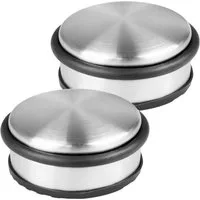hrb Bodentürstopper Türstopper aus Edelstahl schwerer Stopper für Boden (2 St)
