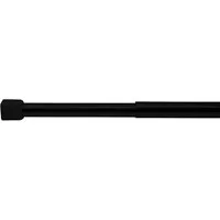 Ridder Duschvorhangstange Duschstange ohne Bohren 'Graz' Ø 19 mmschwarz, Aluminium, PVC