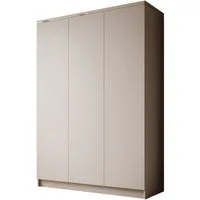 Lookway Kleiderschrank AURORA 3D KASCHMIR Drehtürenschrank mit 3 Türen (Kleiderschrank mit stilvoller Umrandung in Goldoptik) 150x213x55