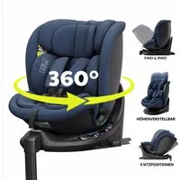 OWEN Autokindersitz OWEN® 3-in-1 Kindersitz mit ISOFIX 360º Comfy, bis: 12, Kombinations-Kindersitz (mitwachsend)