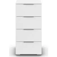 OTTO home Schubkastenkommode Highboard Sideboard Schubladenkommode Kommode Schlafzimmer ASTANA (Breite 40 cm / Höhe 81 cm), mit 4 geräumigen Schubladen, Kantengriff in Alufarben MADE IN GERMANY