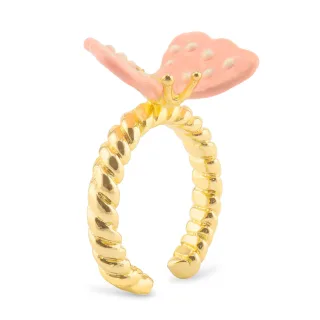 Schmetterling Ring vergoldet