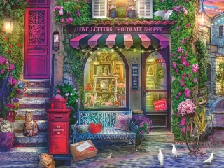 Ravensburger Puzzle 17136 - Liebesbriefe und Schokolade [1.500 Teile]